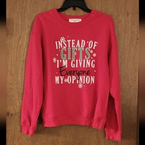 Wound up sweatshirt, size medium, color red